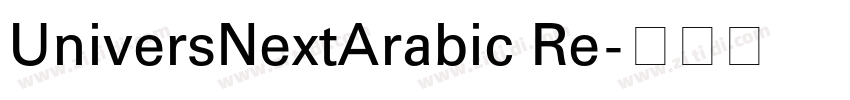 UniversNextArabic Re字体转换